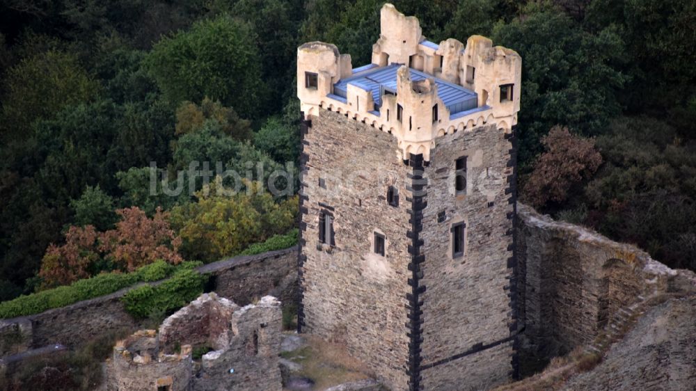 Luftbild Ochtendung - Burg Wernerseck in Ochtendung im Bundesland Rheinland-Pfalz, Deutschland