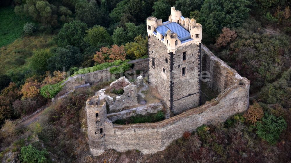 Luftbild Ochtendung - Burg Wernerseck in Ochtendung im Bundesland Rheinland-Pfalz, Deutschland