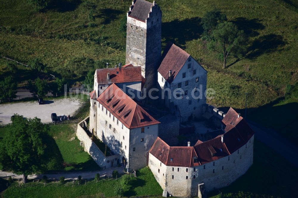 Luftbild Dischingen - Burganlage der Burg Katzenstein in Dischingen im Bundesland Baden-Württemberg