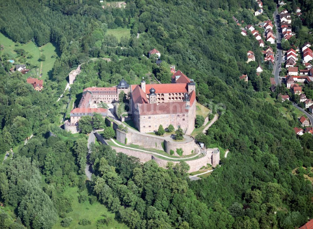 Luftaufnahme Kulmbach - Burganlage Plassenburg in Kulmbach