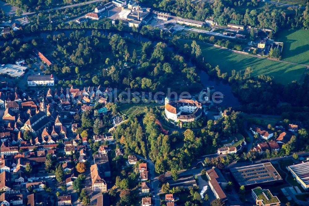 Luftaufnahme Vaihingen an der Enz - Burganlage des Schloss Kaltenstein in Vaihingen an der Enz im Bundesland Baden-Württemberg, Deutschland