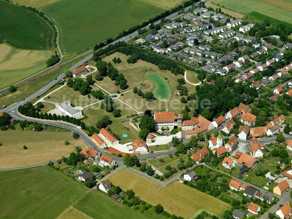 Luftaufnahme Kilchberg - Burganlage des Schloss in Kilchberg im Bundesland Baden-Württemberg, Deutschland