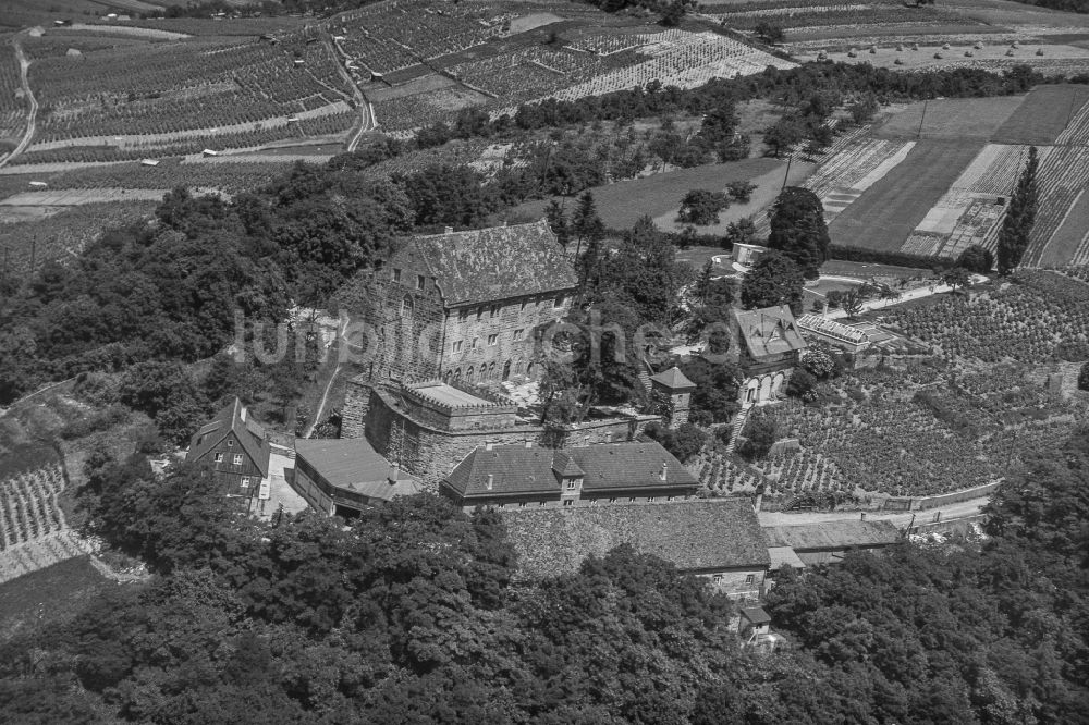 Luftaufnahme Cleebronn - Burganlage des Schloss Magenheim in Cleebronn im Bundesland Baden-Württemberg, Deutschland