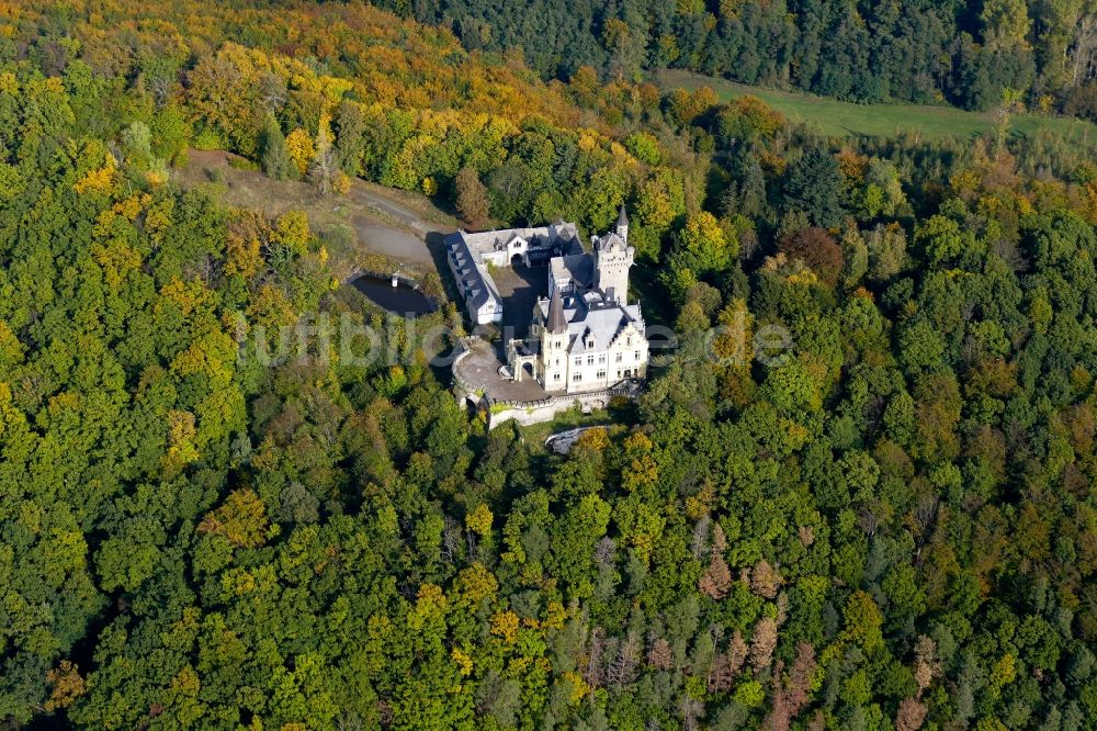 Bad Sooden-Allendorf aus der Vogelperspektive: Burganlage des Schloss Rothestein in Bad Sooden-Allendorf im Bundesland Hessen