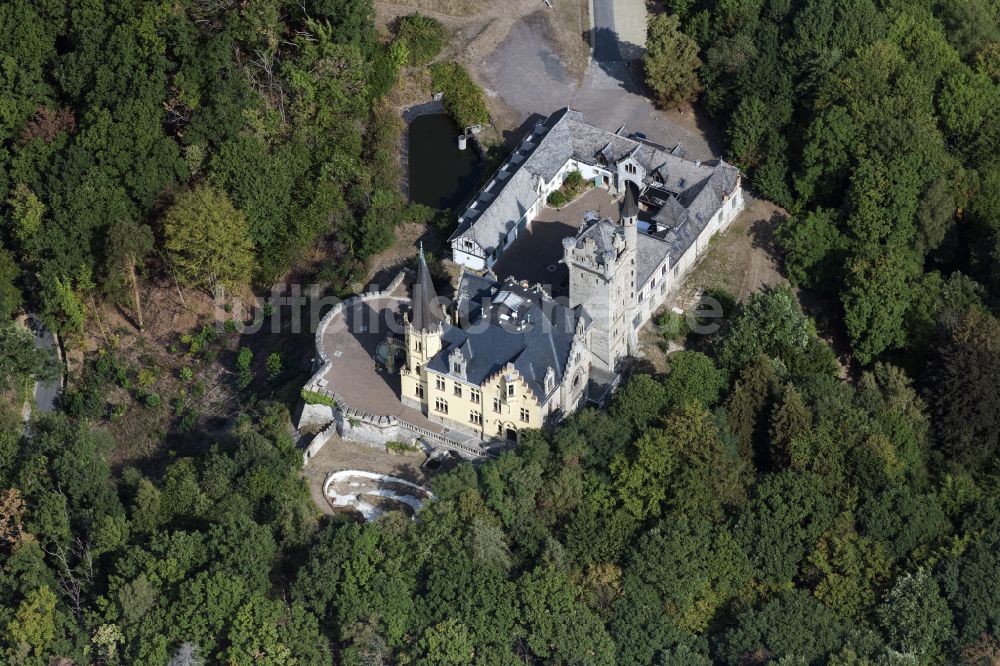 Luftbild Bad Sooden-Allendorf - Burganlage des Schloss Rothestein in Bad Sooden-Allendorf im Bundesland Hessen