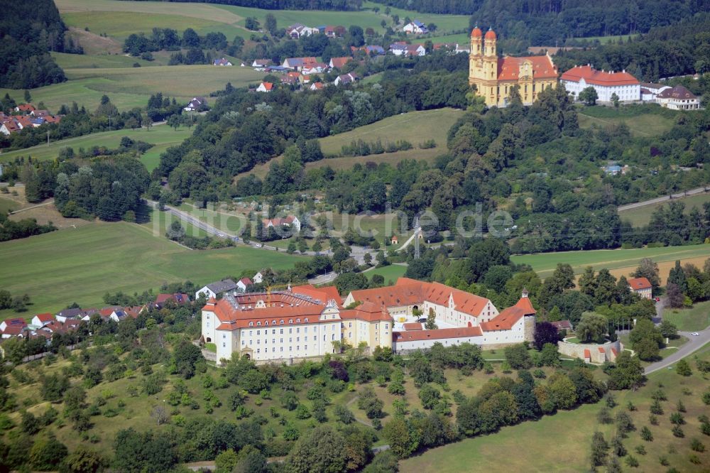 Luftbild Ellwangen (Jagst) - Burganlage des Schloss Schloß ob Ellwangen in Ellwangen (Jagst) im Bundesland Baden-Württemberg