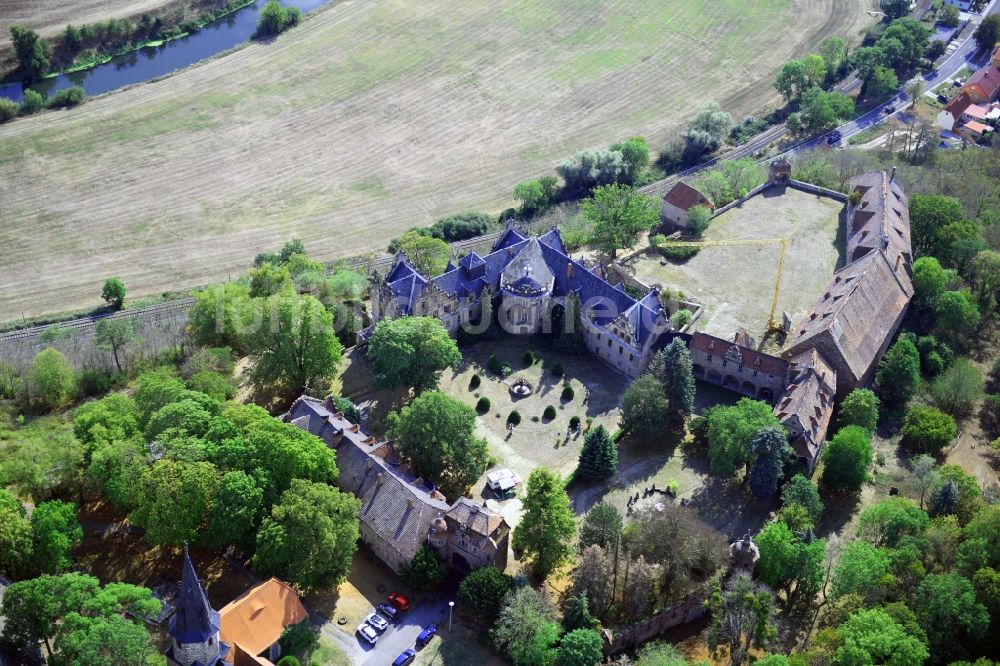 Luftbild Vitzenburg - Burganlage des Schloss in Vitzenburg im Bundesland Sachsen-Anhalt, Deutschland