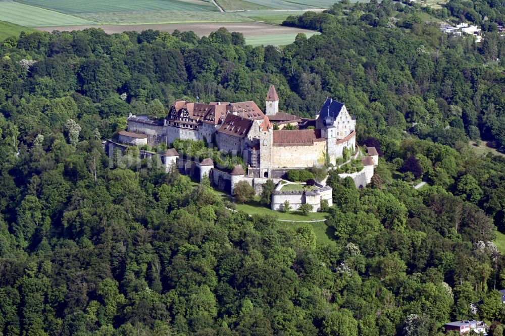 Coburg aus der Vogelperspektive: Burganlage Veste Coburg in Coburg im Bundesland Bayern, Deutschland
