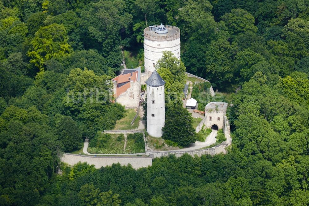 Luftbild Bovenden - Burganlage der Veste Plesse in Bovenden im Bundesland Niedersachsen