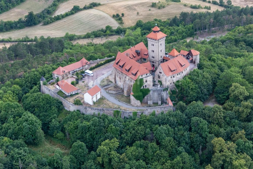 Amt Wachsenburg aus der Vogelperspektive: Burganlage der Veste Wachsenburg in Amt Wachsenburg im Bundesland Thüringen