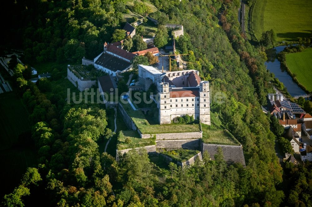Luftbild Eichstätt - Burganlage Willibaldsburg in Eichstätt an der Altmühl im Bundesland Bayern