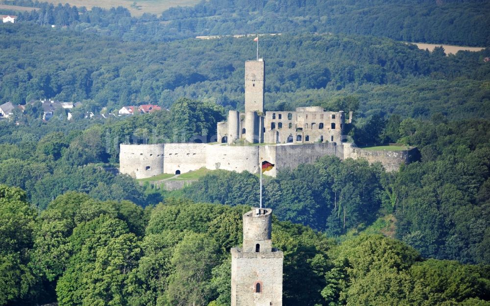 Luftbild Königstein im Taunus - Burgruine Falkenstein und Königstein im Taunus im Bundesland Hessen, Deutschland