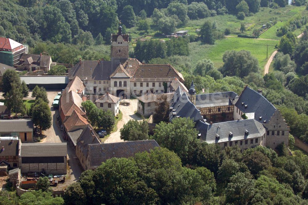 Allstedt aus der Vogelperspektive: Burgschloss Allstedt