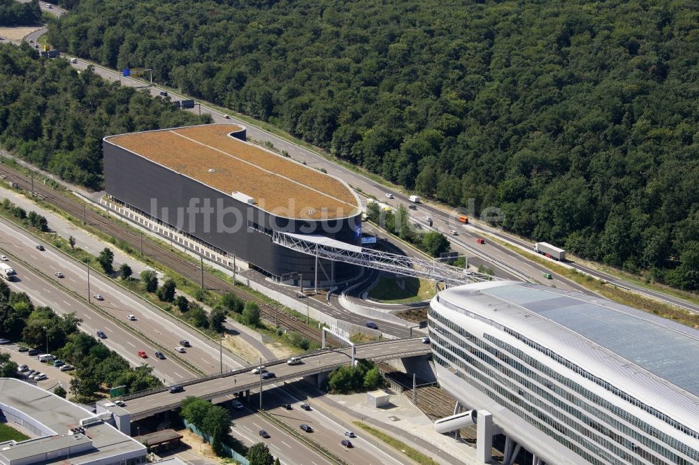 Luftaufnahme Frankfurt am Main - Businesscenter The Squaire, vormals als Airrail Center Frankfurt im Bundesland Hessen