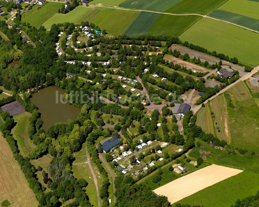 Luftaufnahme Hausbay - Campingplatz Country Camping Schinderhannes in der Ortsgemeinde Hausbay im Bundesland Rheinland-Pfalz