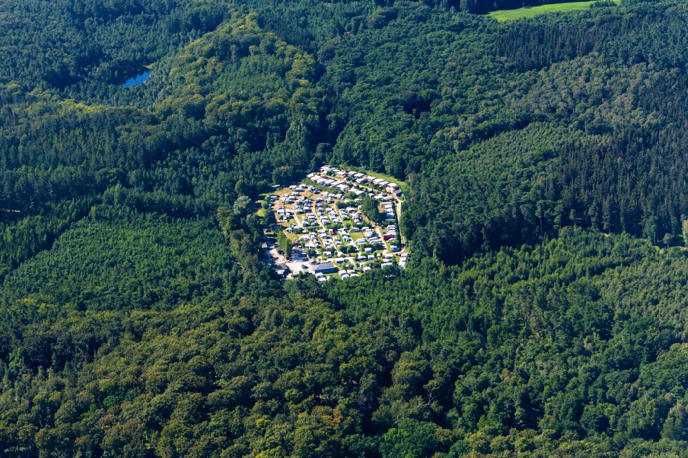 Seebad Heringsdorf aus der Vogelperspektive: Campingplatz Ostsee-Camping Bansin in Seebad Heringsdorf im Bundesland Mecklenburg-Vorpommern, Deutschland