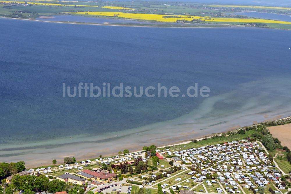 Luftbild Zierow - Campingplatz Ostseecamping Fereienpark Zierow am der Küste der Ostsee in Zierow im Bundesland Mecklenburg-Vorpommern, Deutschland