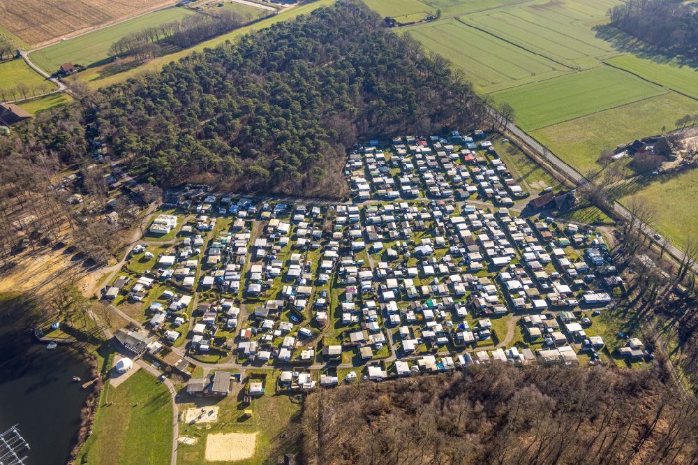 Luftbild Ternsche - Campingplatz Seepark Ternsche am Seeufer des Ternscher See in Ternsche im Bundesland Nordrhein-Westfalen, Deutschland