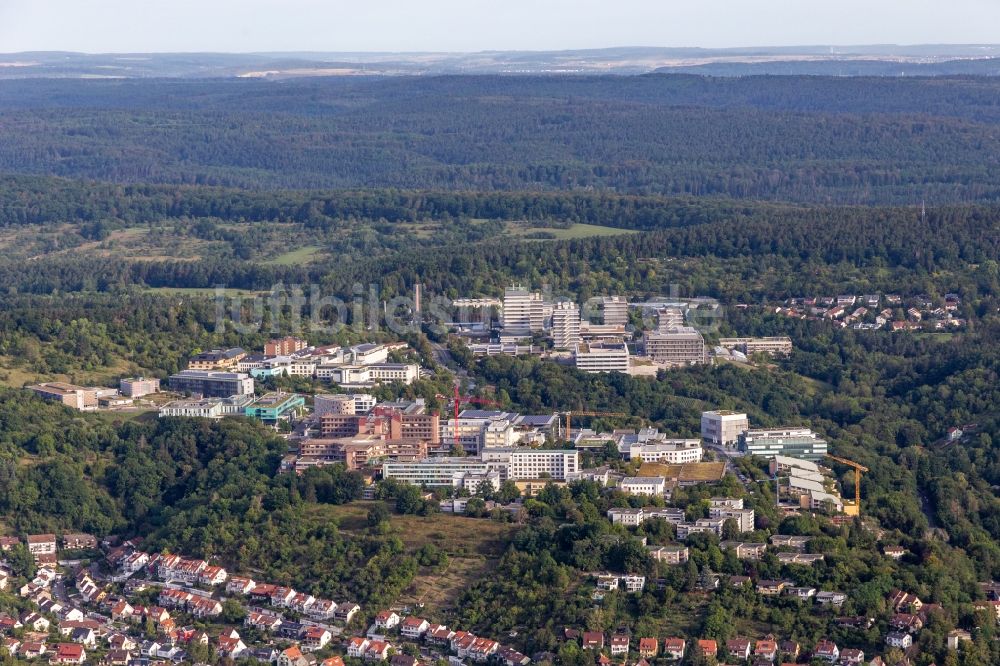 Tübingen von oben - Campus mit Forschungsgebäuden von CureVac, Immatics, Max-Planck-Institut für Entwicklungsbiologie und CeGaT GmbH in Tübingen im Bundesland Baden-Württemberg, Deutschland