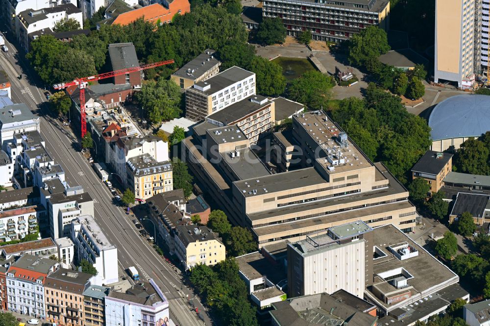 Luftbild Hamburg - Campus- Gebäude der Universität Hamburg - Institut für Wirtschaftsinformatik in Hamburg, Deutschland