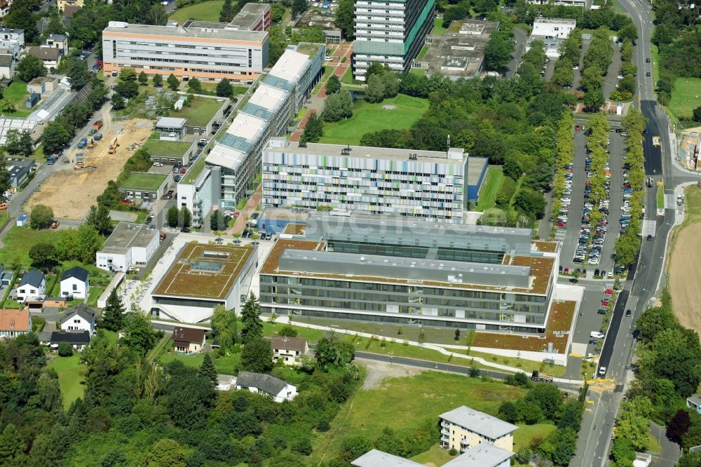 Luftbild Gießen - Campus- Gebäude der Universität der Justus-Liebig-Universität Gießen am Heinrich-Buff-Ring in Gießen im Bundesland Hessen, Deutschland