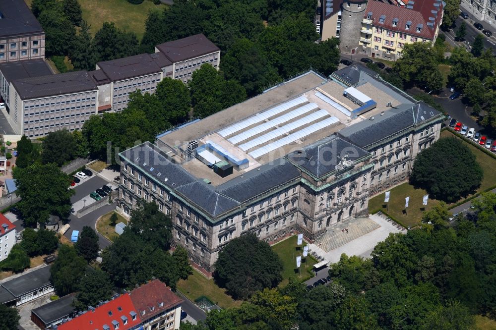 Luftaufnahme Würzburg - Campus- Gebäude der Universität Neue Universität Würzburg in Würzburg im Bundesland Bayern, Deutschland