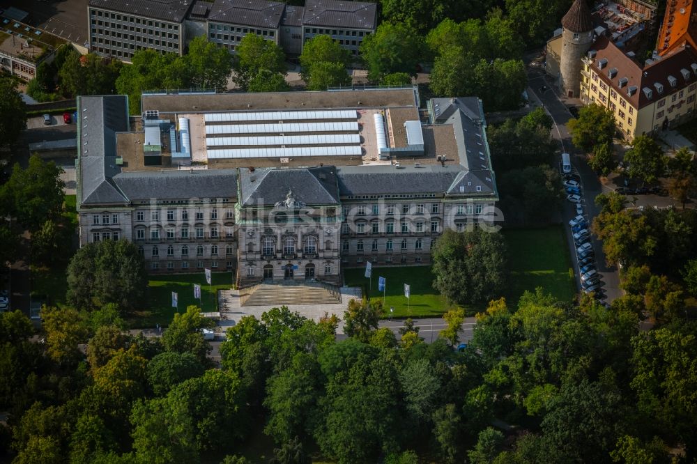 Luftbild Würzburg - Campus- Gebäude der Universität Neue Universität Würzburg in Würzburg im Bundesland Bayern, Deutschland