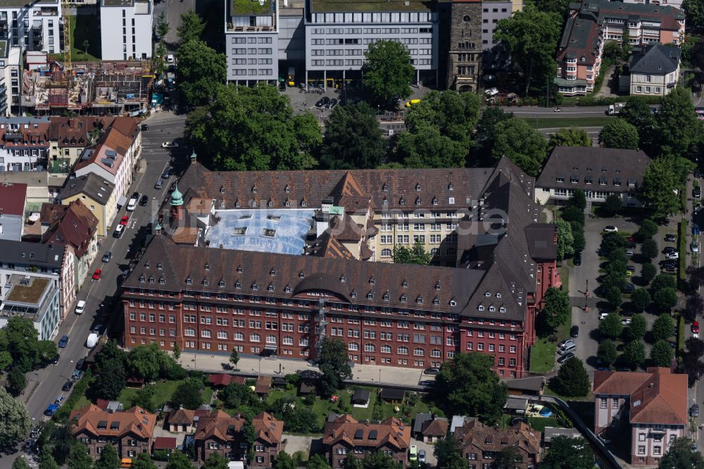 Luftbild Freiburg im Breisgau - Campus- Gebäude der Albert- Ludwig- Universität in Freiburg im Breisgau im Bundesland Baden-Württemberg