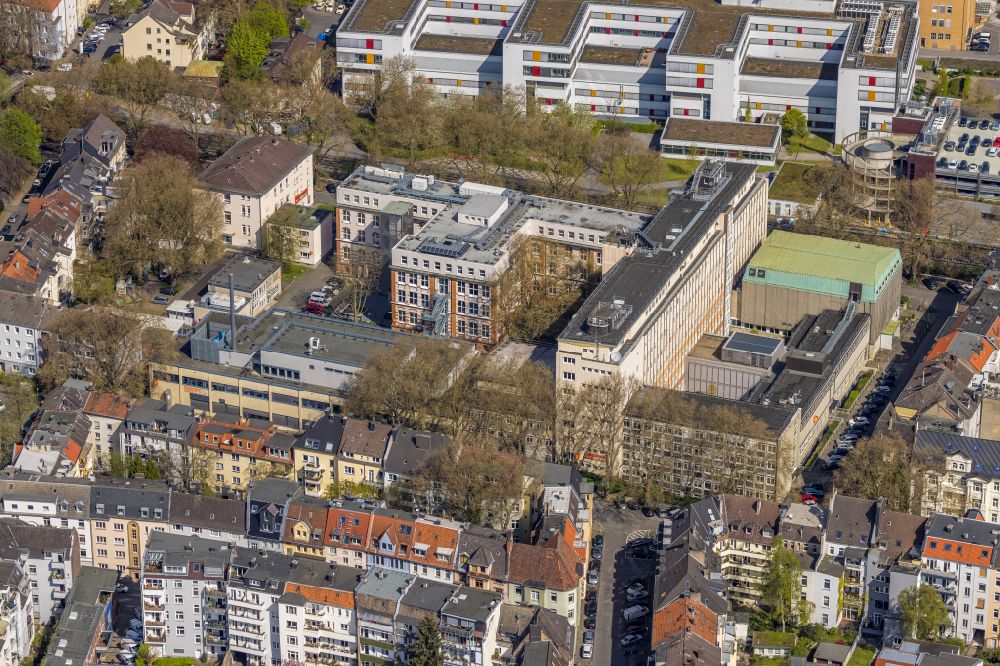 Dortmund aus der Vogelperspektive: Campus- Gebäude der Fachhochschule Fachhochschule Dortmund in Dortmund im Bundesland Nordrhein-Westfalen, Deutschland