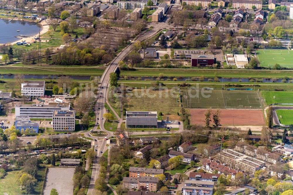 Luftaufnahme Offenburg - Campus- Gebäude der Fachhochschule Offenburg in Offenburg im Bundesland Baden-Württemberg, Deutschland