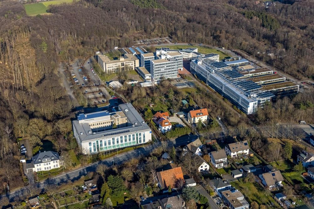 Luftaufnahme Hagen - Campus- Gebäude der FernUniversität Hagen in Hagen im Bundesland Nordrhein-Westfalen