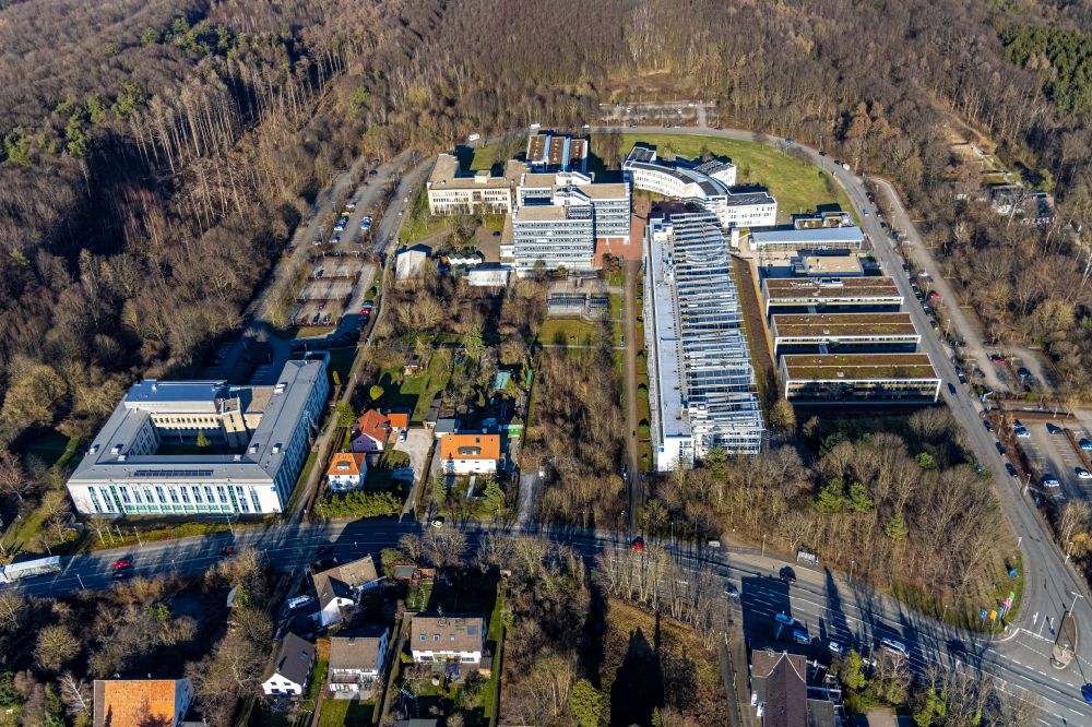 Luftbild Hagen - Campus- Gebäude der FernUniversität Hagen in Hagen im Bundesland Nordrhein-Westfalen