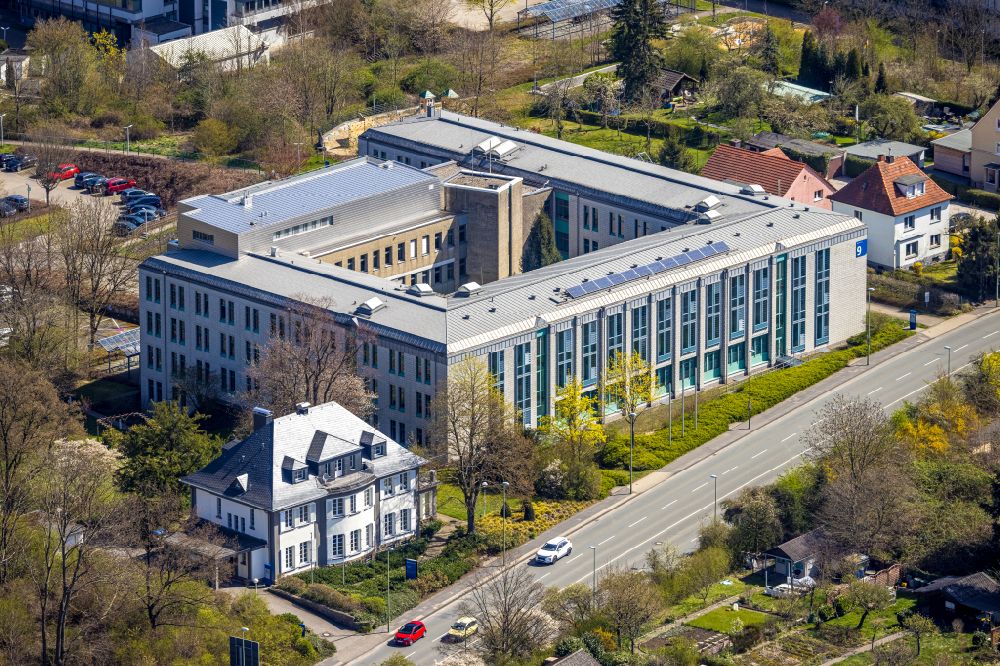 Hagen von oben - Campus- Gebäude der FernUniversität Hagen in Hagen im Bundesland Nordrhein-Westfalen