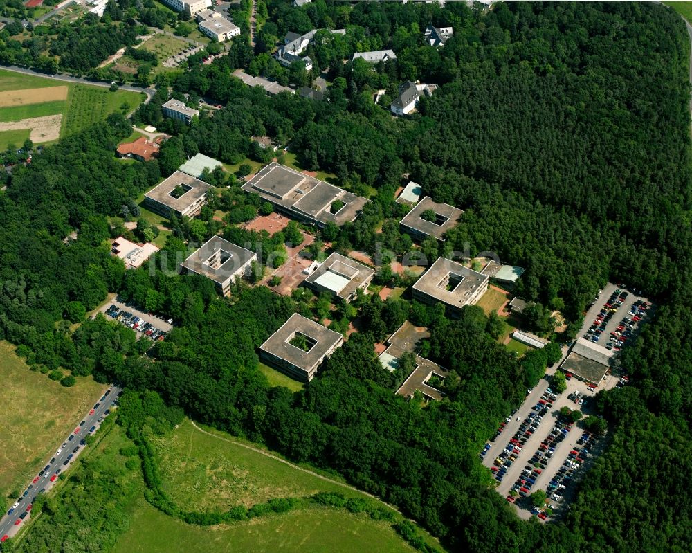 Luftbild Gießen - Campus- Gebäude der Philosophischen Fakultät der Justus-Liebig-Universität Gießen in Gießen im Bundesland Hessen, Deutschland