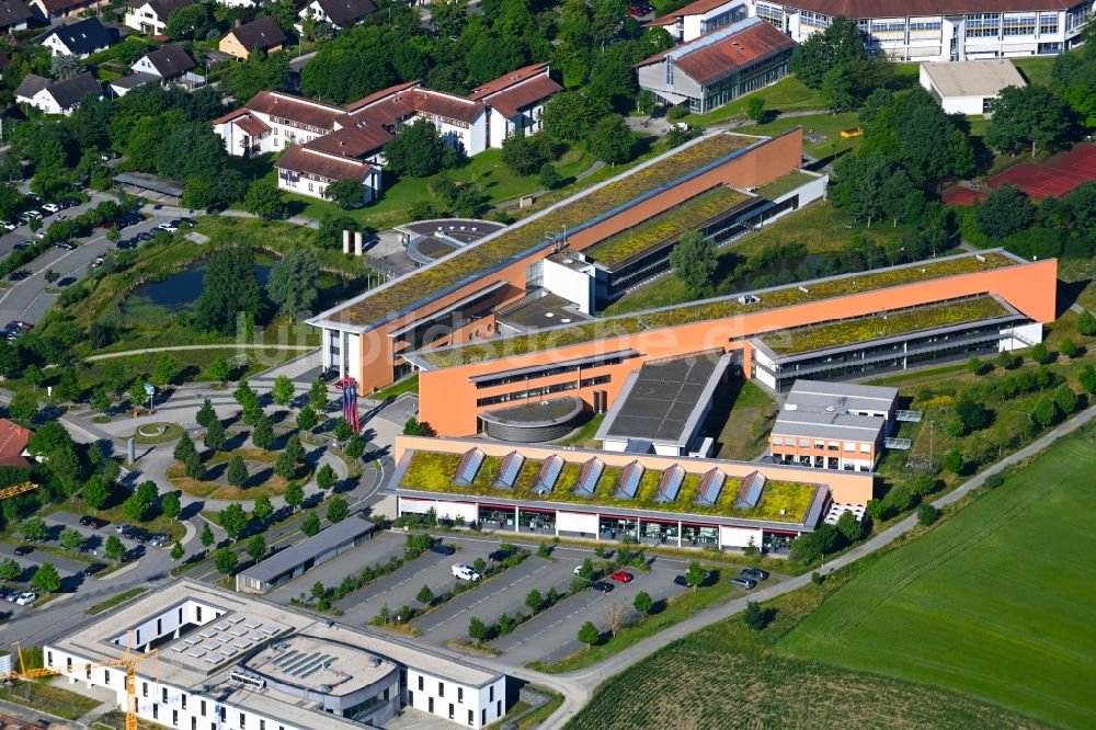 Luftbild Hof - Campus- Gebäude der Universität am Alfons-Goppel-Platz in Hof im Bundesland Bayern, Deutschland