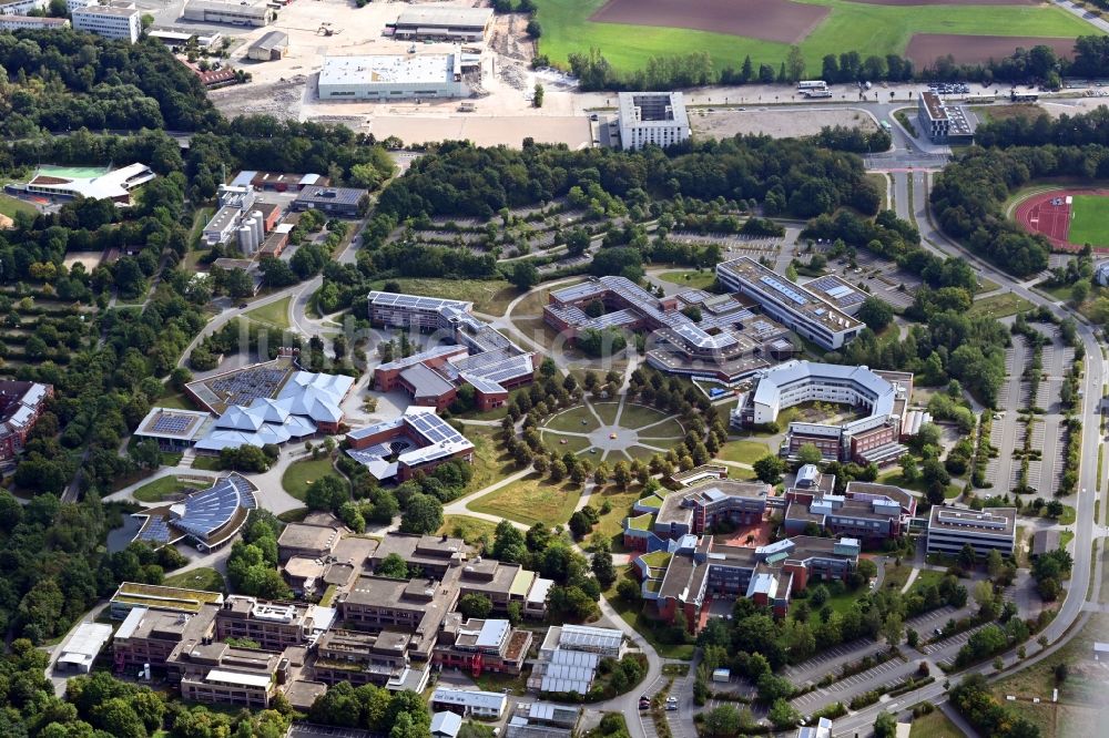 Luftbild Bayreuth - Campus- Gebäude der Universität in Bayreuth im Bundesland Bayern, Deutschland