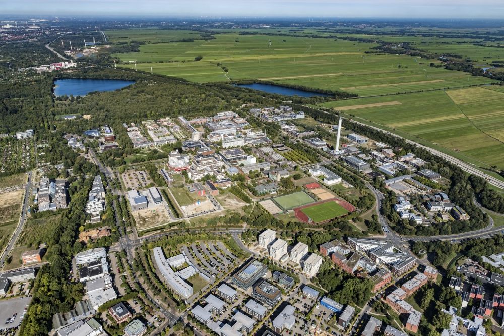 Luftbild Bremen - Campus- Gebäude der Universität Bremen im Ortsteil Lehe in Bremen, Deutschland