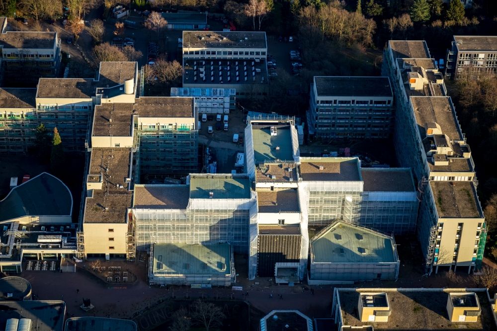 Düsseldorf aus der Vogelperspektive: Campus- Gebäude der Universität Heinrich-Heine-Universität in Düsseldorf im Bundesland Nordrhein-Westfalen, Deutschland