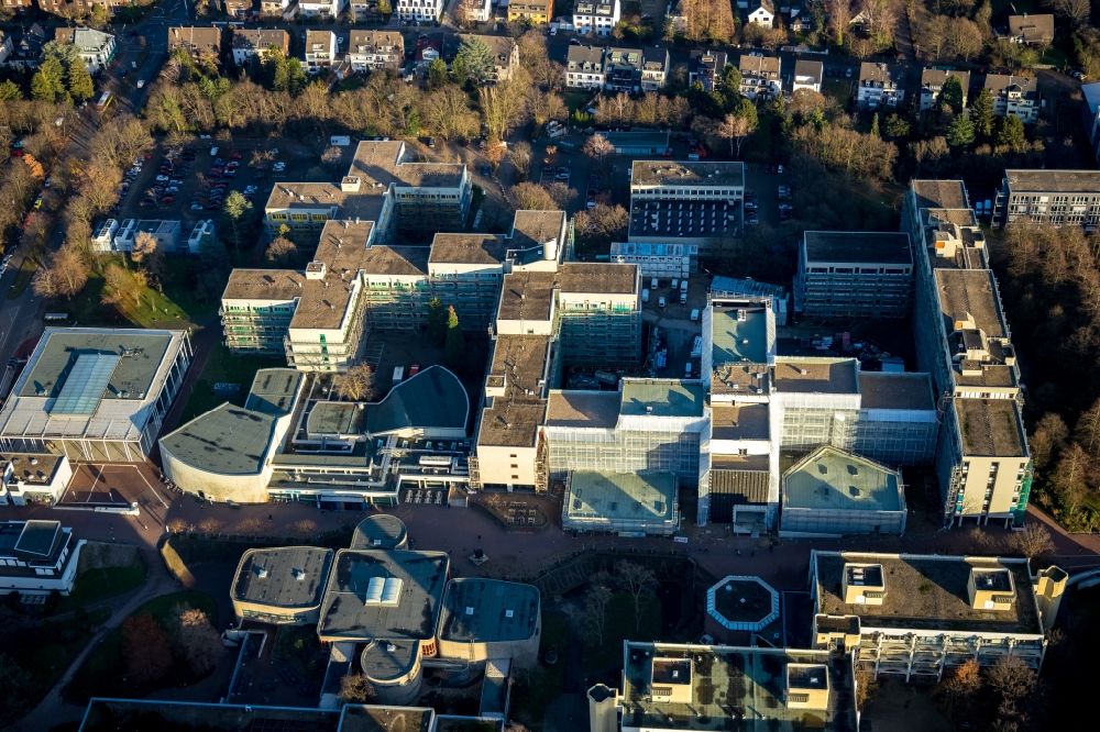 Luftbild Düsseldorf - Campus- Gebäude der Universität Heinrich-Heine-Universität in Düsseldorf im Bundesland Nordrhein-Westfalen, Deutschland