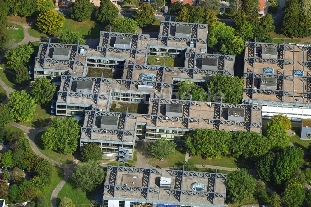 Luftaufnahme Hamburg - Campus- Gebäude der Universität der Helmut-Schmidt-Universität der Bundeswehr Hamburg in Hamburg, Deutschland
