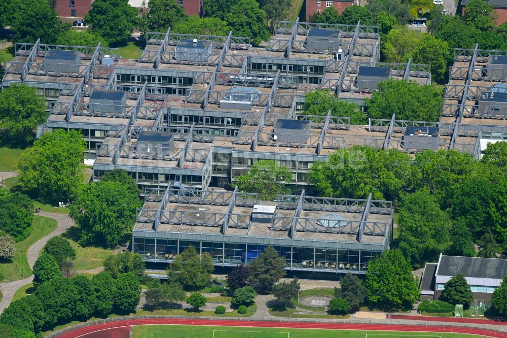 Hamburg von oben - Campus- Gebäude der Universität der Helmut-Schmidt-Universität der Bundeswehr Hamburg in Hamburg, Deutschland