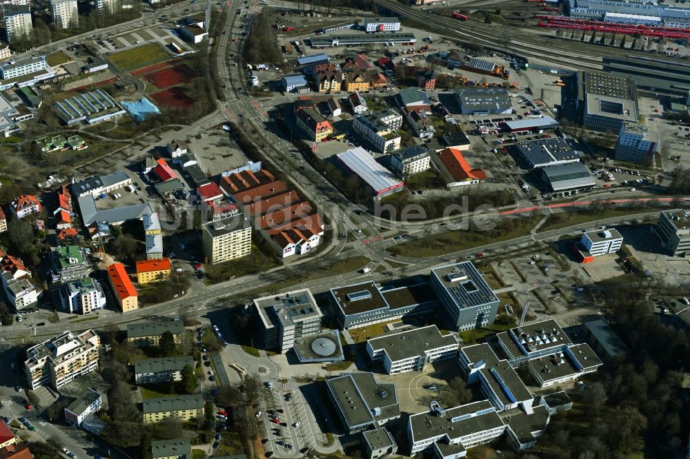 Luftbild Kempten (Allgäu) - Campus- Gebäude der Universität Hochschule für angewandte Wissenschaften Kempten in Kempten (Allgäu) im Bundesland Bayern, Deutschland