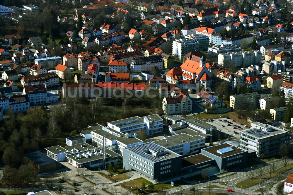 Luftbild Kempten (Allgäu) - Campus- Gebäude der Universität Hochschule für angewandte Wissenschaften Kempten in Kempten (Allgäu) im Bundesland Bayern, Deutschland
