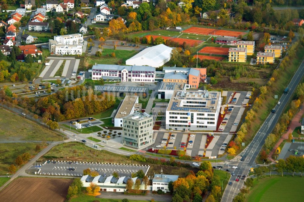 Luftbild Weiden in der Oberpfalz - Campus- Gebäude der Universität Ostbayerische Technische Hochschule Amberg-Weiden in Weiden in der Oberpfalz im Bundesland Bayern, Deutschland