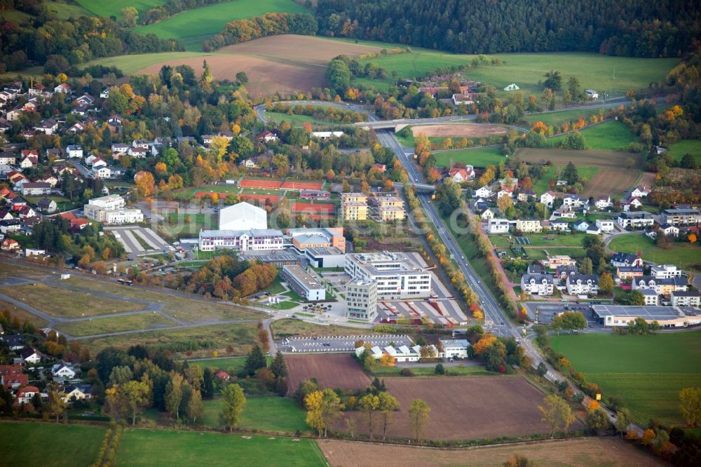 Luftbild Weiden in der Oberpfalz - Campus- Gebäude der Universität Ostbayerische Technische Hochschule Amberg-Weiden in Weiden in der Oberpfalz im Bundesland Bayern, Deutschland