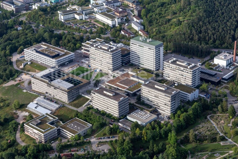 Luftaufnahme Tübingen - Campus- Gebäude der Universität in Tübingen im Bundesland Baden-Württemberg, Deutschland