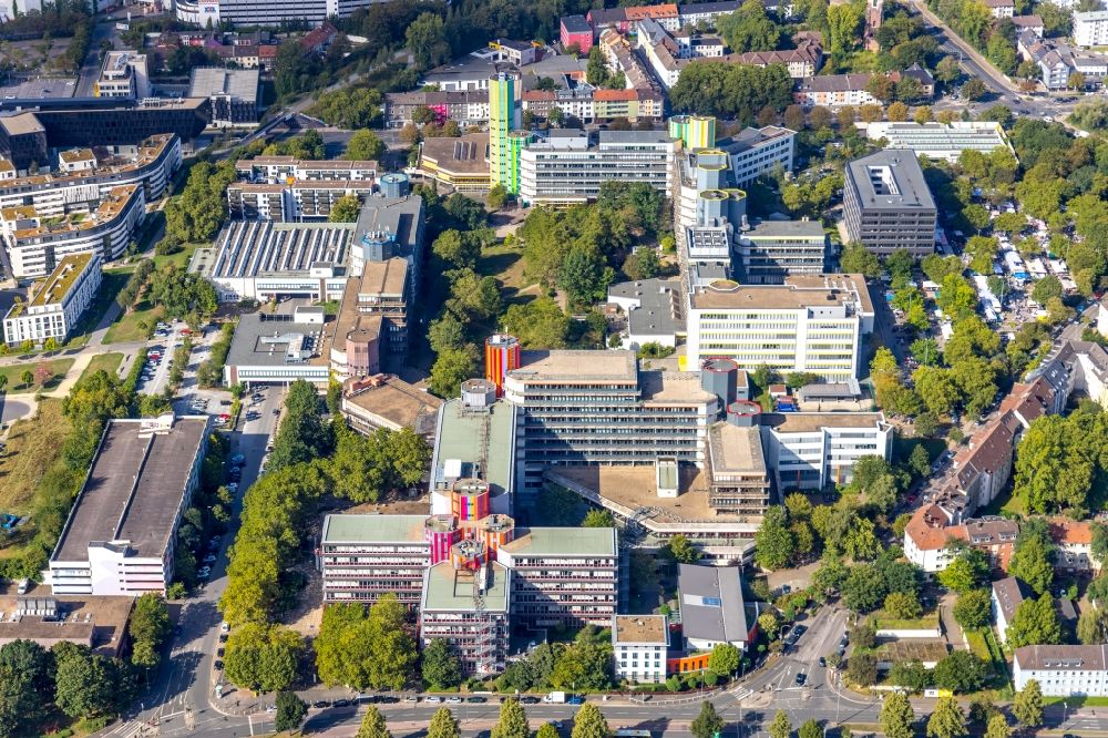 Luftaufnahme Essen Campus Gelände Der Universität Duisburg Essen In Essen Im Bundesland