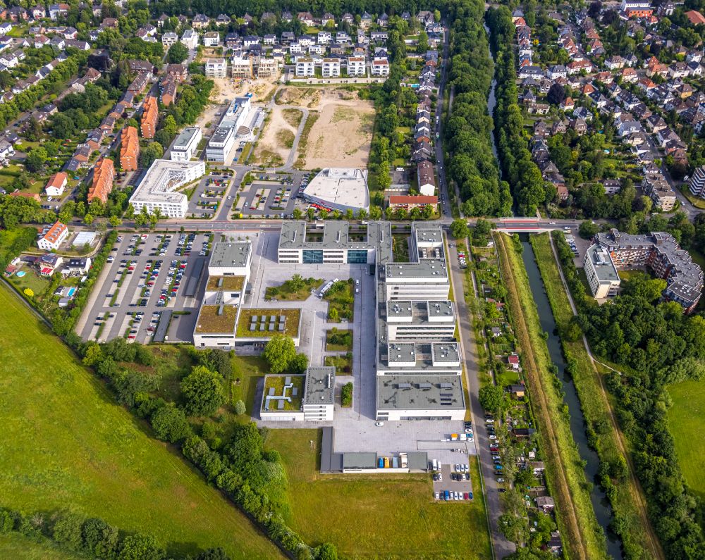 Hamm aus der Vogelperspektive: Campus- Gelände der Hochschule Hamm-Lippstadt in Hamm im Bundesland Nordrhein-Westfalen, Deutschland