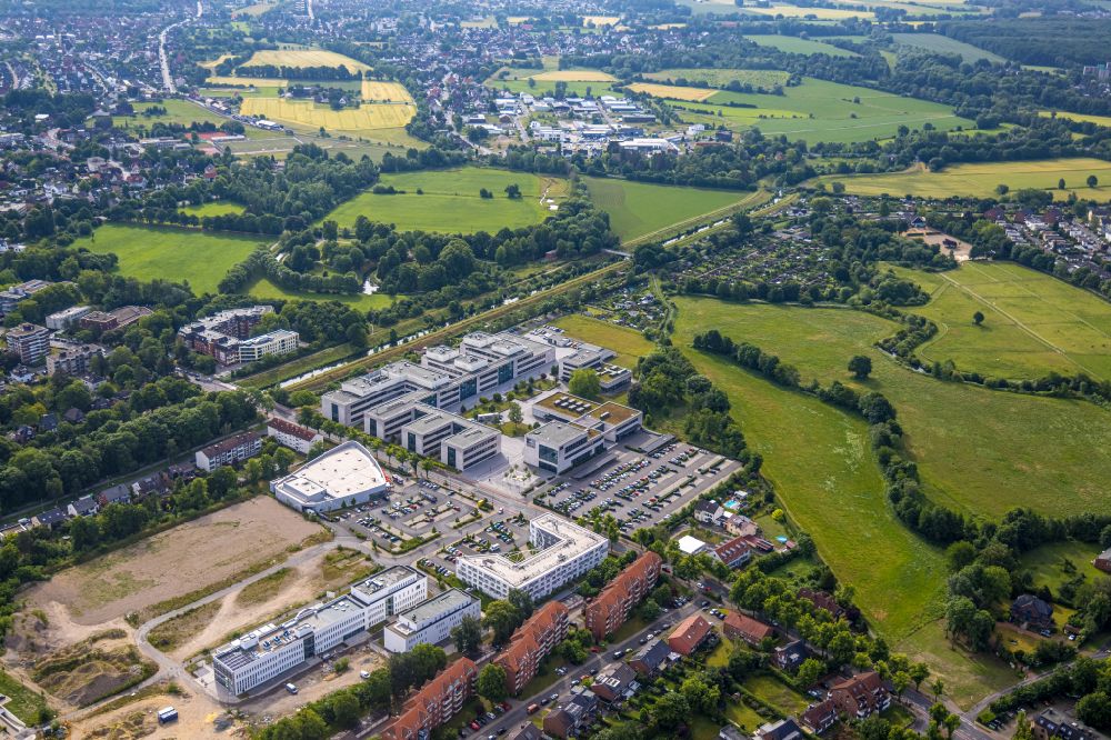 Luftaufnahme Hamm - Campus- Gelände der Hochschule Hamm-Lippstadt in Hamm im Bundesland Nordrhein-Westfalen, Deutschland