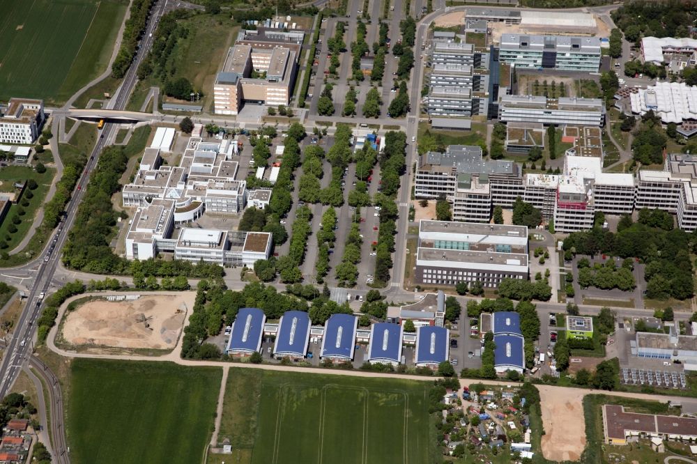 Mainz aus der Vogelperspektive: Campus - Gelände der Johannes Gutenberg Universität in Mainz im Bundesland Rheinland-Pfalz